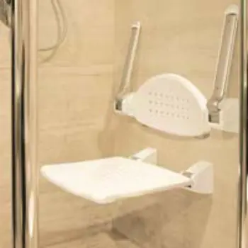 White Shower Seat